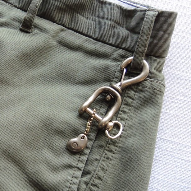 真鍮シャックルフック　キーホルダー　キーリング 《KSC-001-B》 7,154円