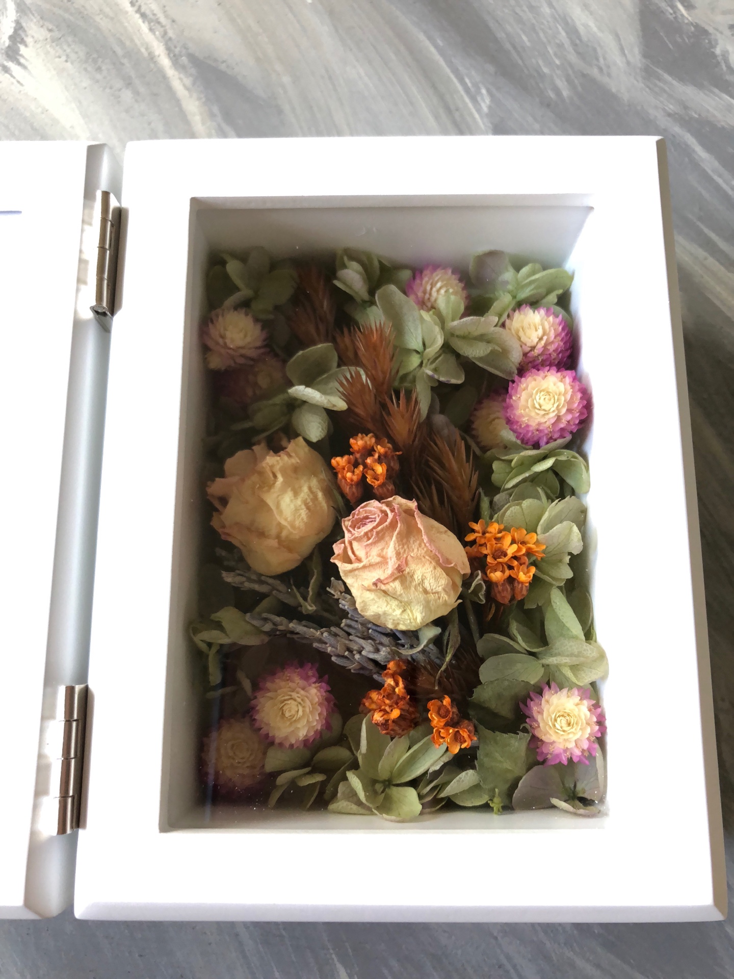 ドライフラワーフォトフレーム