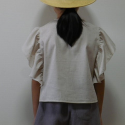 【型紙】子供用フリル袖ブラウス（130・140・150） 3枚目の画像