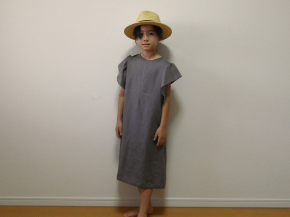 【型紙】子供用フリル袖ブラウス（130・140・150） 6枚目の画像