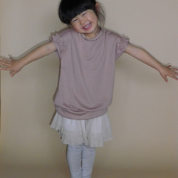 【子供服セット販売】110サイズカットソー、スカート、レギンスセット販売 3枚目の画像