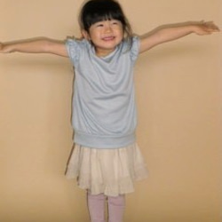 【子供服セット販売】110サイズカットソー、スカート、レギンスセット販売 4枚目の画像
