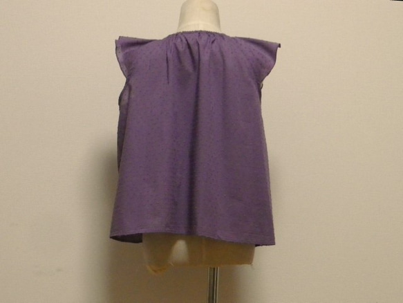 【子供服セット販売】120サイズ パープルブラウス、ワンピースのセット 6枚目の画像