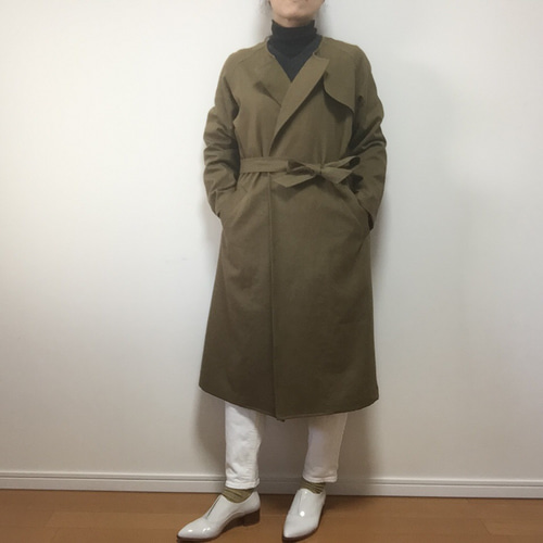 ノーカラートレンチコート （UNITED ARROWS - 極美品タグあり