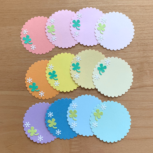 Hearts2Hearts エイナ クローバー　直筆メッセージカード セット クローバーのメッセージカード その他素材 ＊fuwari＊ 通販 8231387