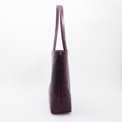 &lt;Stock SALE 立即交貨&gt; Spacious shoulder lamb tote (Bordeaux)/s 第4張的照片