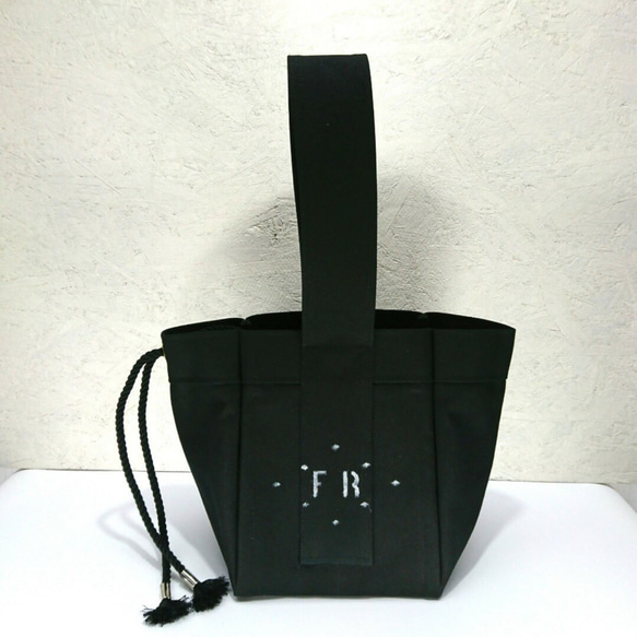 【FUKURAFT】/ Japanese Canvas Tote Bag -S / BLK (FR- 0011) 4枚目の画像