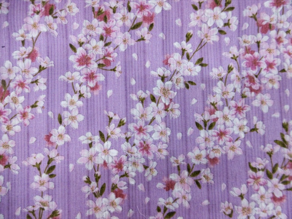 【１ｍ×生地幅】【ＳＡＬＥ生地】綿100％・織り模様・桜柄 1枚目の画像