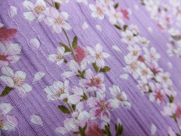【１ｍ×生地幅】【ＳＡＬＥ生地】綿100％・織り模様・桜柄 3枚目の画像