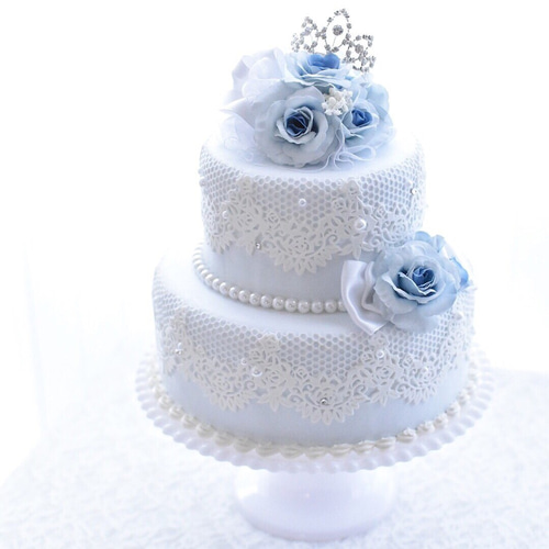 クレイケーキ ＊ ウェディング ティアラ (アイスブルー) その他