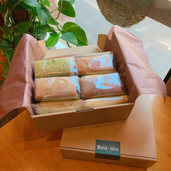 和風BOX 10カット シフォンケーキ 3枚目の画像