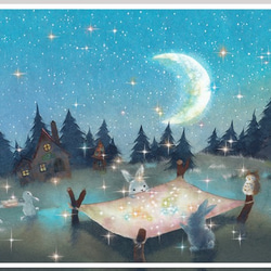 20万円になりました。流れ星「絵画」原画A4サイズ 星屑集め☆ A4サイズ複製 絵画 和紙絵まるみん 通販 7579548