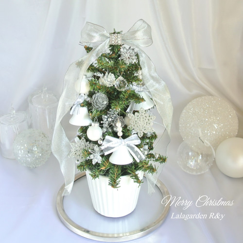 Xmas himmeli 白//クリスマスオーナメント クリスマスツリー オーナメント デカふわふわボール 11×11×9cm 白 _[