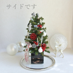 Happy Christmas ☆　雪の結晶　トナカイ　レッド×ホワイト×ブラック　クリスマスツリー　R&yCH10 6枚目の画像