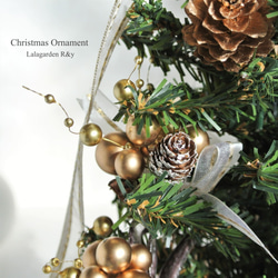 アンティーク風　クリスマスツリー　クリスマスブーケを使った　ミニツリー　白い花器　　R&yCH25 7枚目の画像