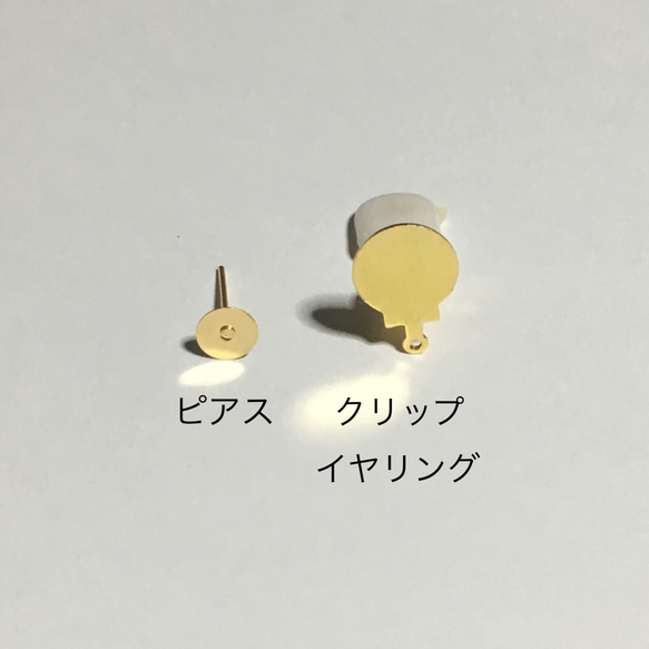 フラワーシフォンとコットンパール★イヤリング/ピアス 4枚目の画像