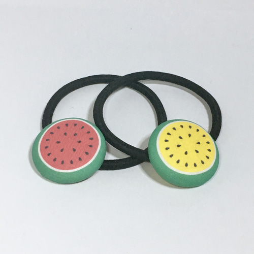 送料無料☆赤と黄色のスイカのヘアゴム ヘアゴム arinchi 通販 7738642  