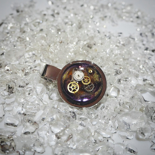 ノスタルジー」シリーズ ボールマーカー ゴルフマーカー パープル  