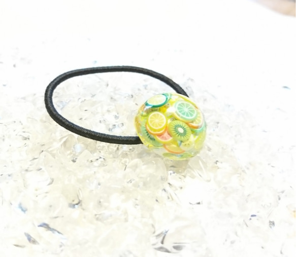 フルーツヘアゴム 半円形 フルーツヘアゴム 半円形 ヘアゴム kuro's style works 通販 6575016