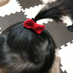 ベビーヘアゴム＊リボン 4枚目の画像