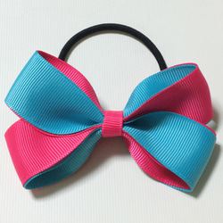 お花リボン ヘアゴム ティファニーブルー パール ヘアゴム CHICO 通販