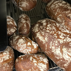 リクエスト品［ライ麦100%ドイツパン:ローゲンシュロートブロート］2個と「ベルリーナラントブロート」1本 4枚目の画像