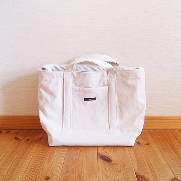 ちょっとそこまで♪bag (生成り×リバティ) 1枚目の画像