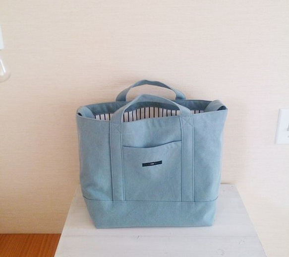 ちょっとそこまで♪bag (ウォッシュブルー) 3枚目の画像