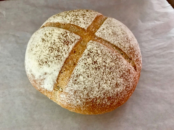 【ライ麦20％パン】白神ミッシュブロート※糖類・油脂・卵不使用【白神こだま酵母】 1枚目の画像