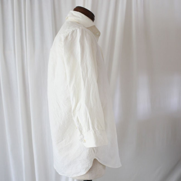 3/4 sleeve highcount linen Shirts７分袖ハイカウントリネンシャツ 6枚目の画像