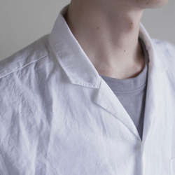 cotton/linen open collar shirts コットンリネンオープンカラーシャツ 7枚目の画像