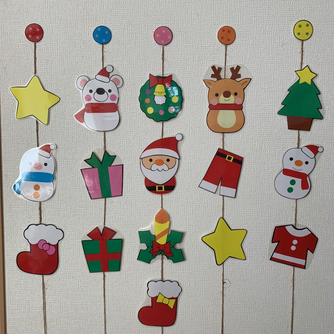クリスマスの吊るし飾り