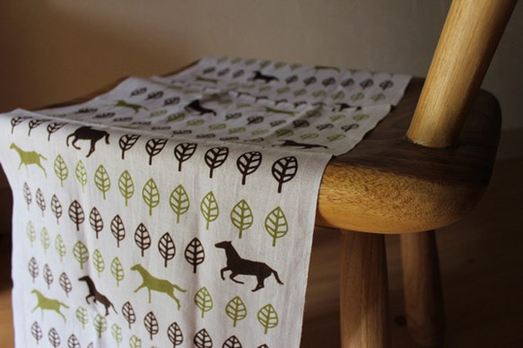 商品詳細ページ オーダーページ ハンカチ 289 ミシンにゃんこ柄 1/15