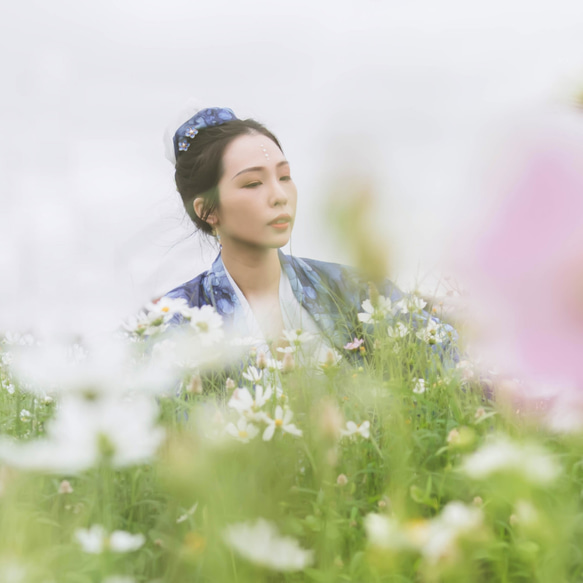 【墨徽閣】青花小髮釵 第3張的照片