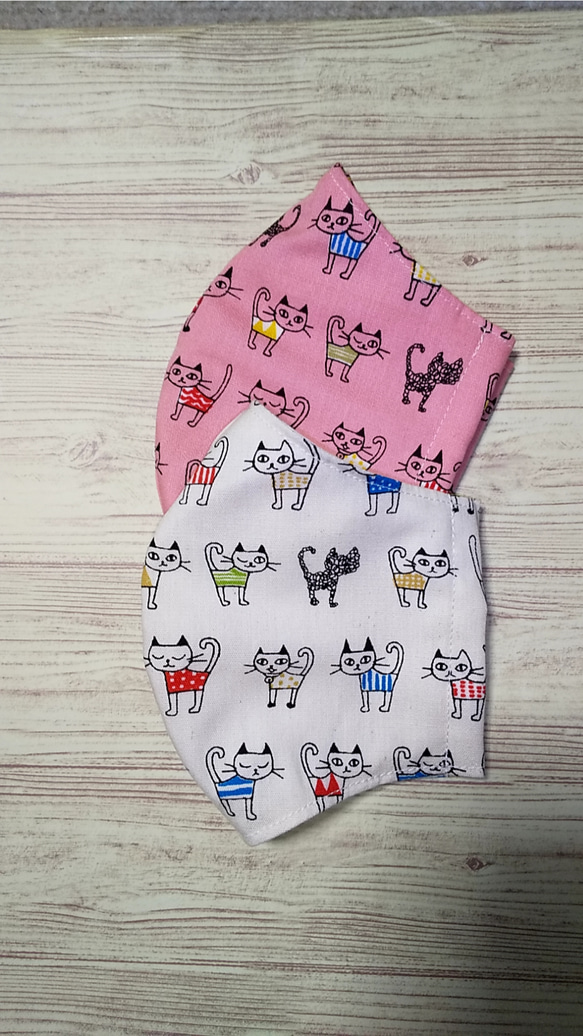 ＋1枚キャンペーン】☆猫マスク6☆2枚 セット♪合計3枚♪ 大人用と