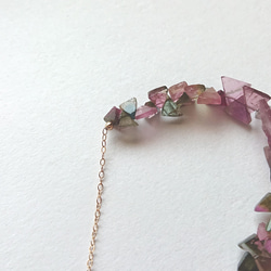 *triangle tourmaline necklace 4枚目の画像