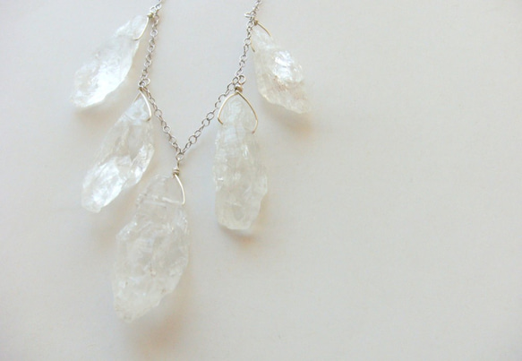 *SV925 icicle crystal necklace 1枚目の画像