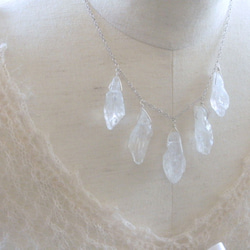 *SV925 icicle crystal necklace 2枚目の画像