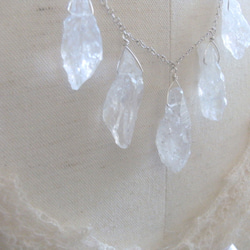 *SV925 icicle crystal necklace 3枚目の画像