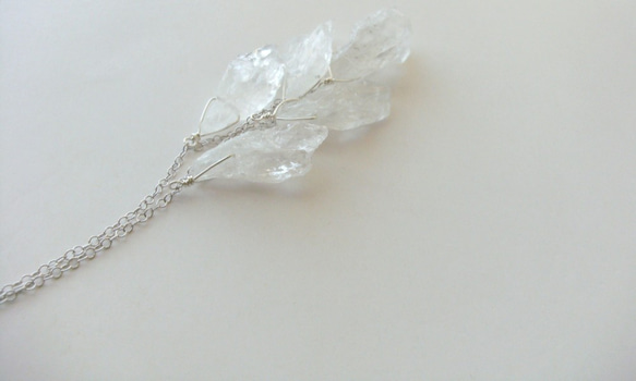 *SV925 icicle crystal necklace 4枚目の画像
