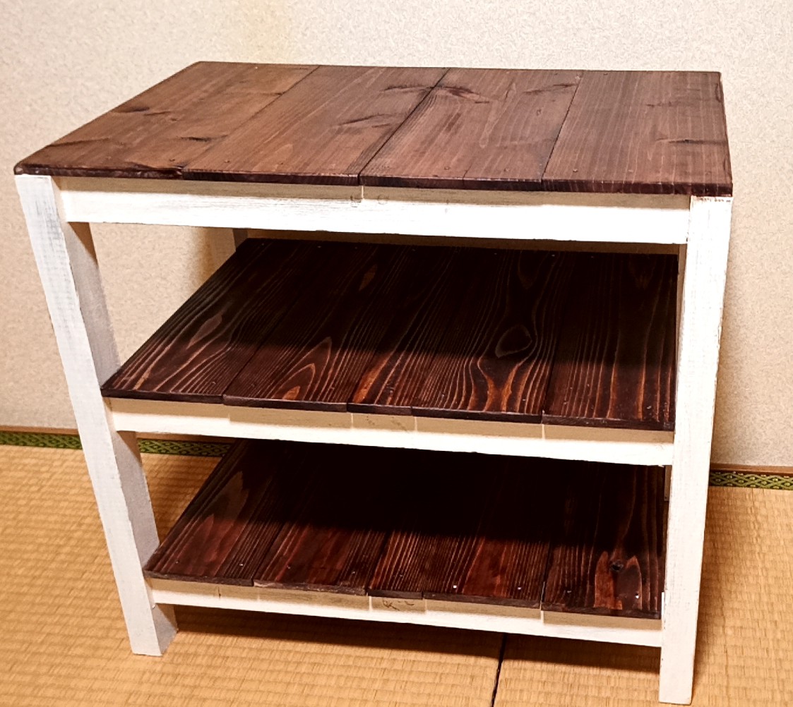 【受注制作】テレビ台　シューズラック　棚　シャビーシック