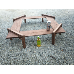 【受注制作】キャンプテーブル　ローテーブル　囲炉裏テーブル　組テーブル 5枚目の画像