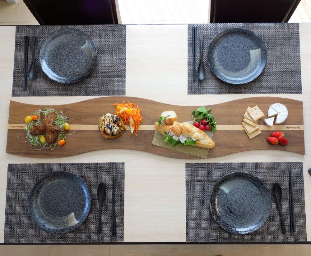 木製プレートamanogawa【ダーク】４枚セット