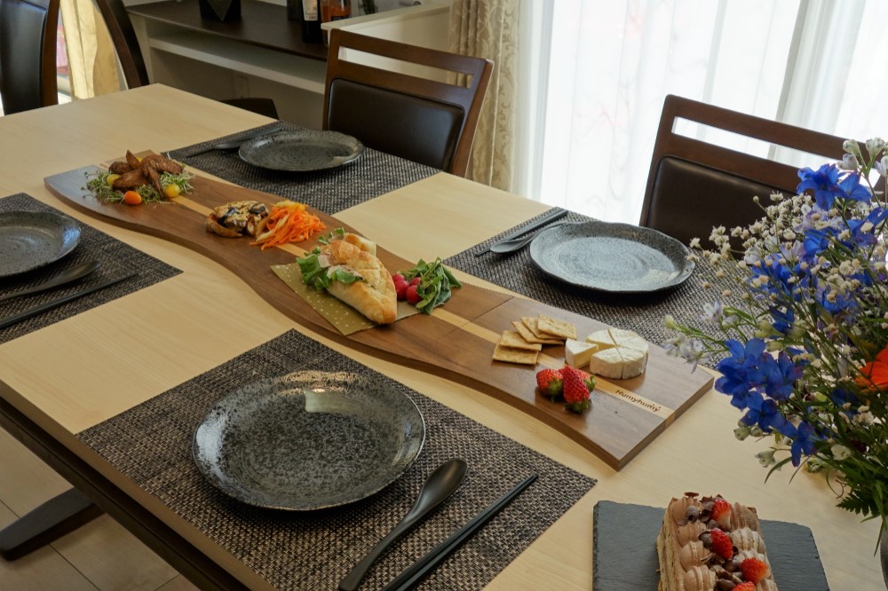 木製プレートamanogawa【ダーク】４枚セット