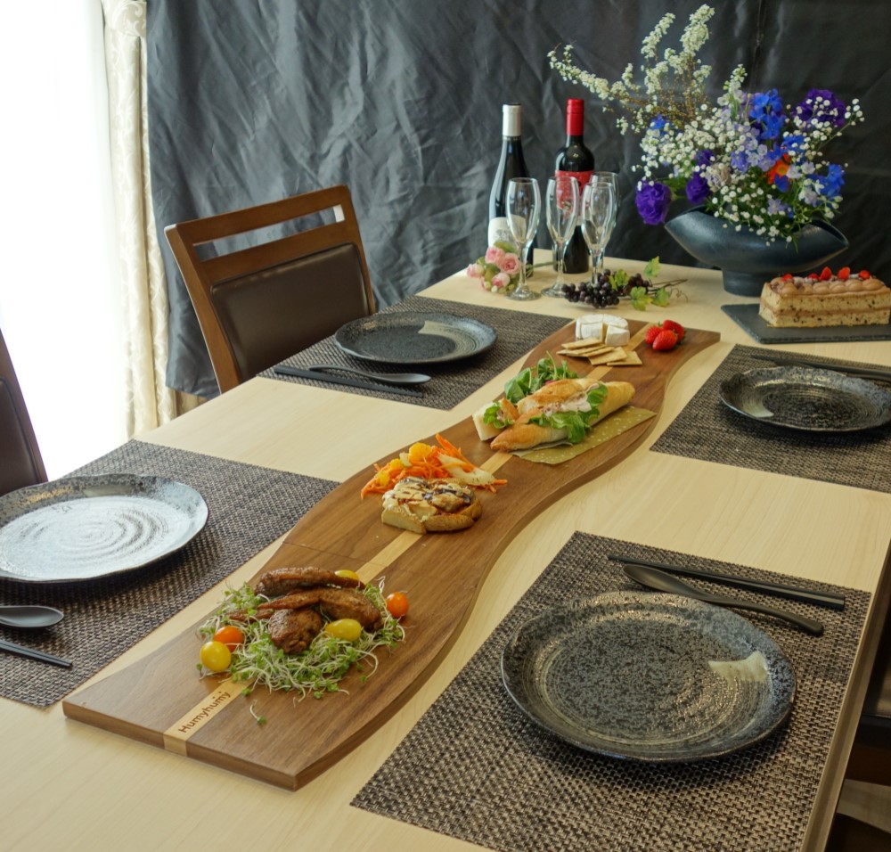 木製プレートamanogawa【ダーク】４枚セット