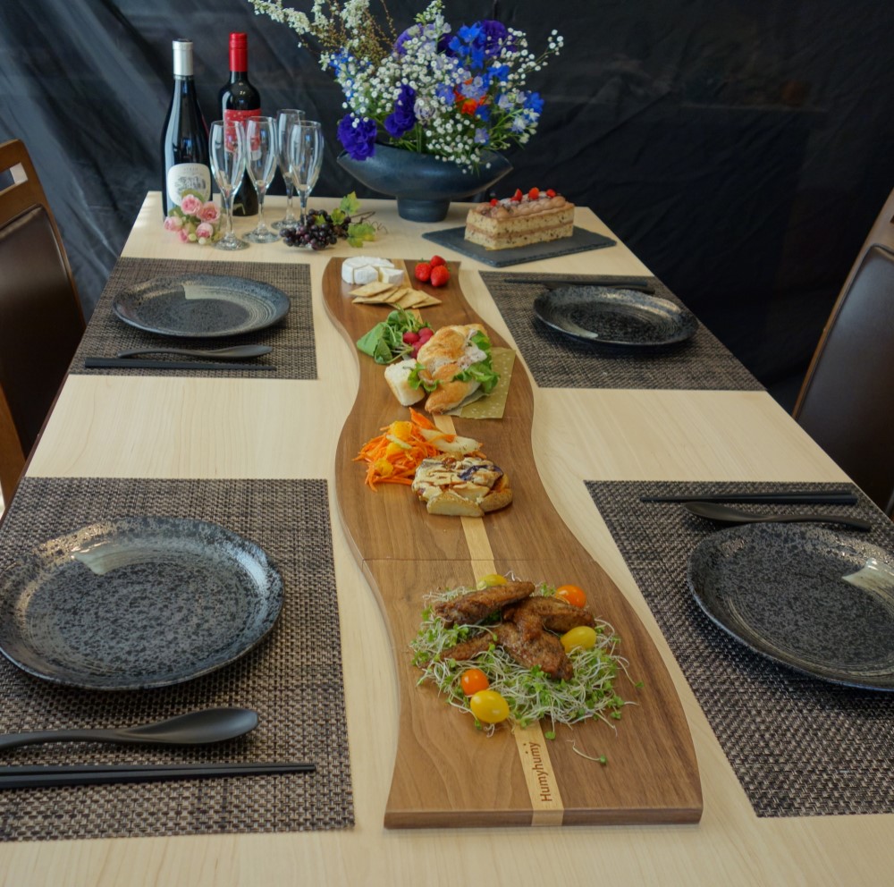 木製プレートamanogawa【ダーク】４枚セット