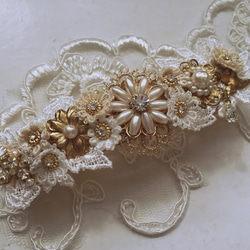 【訂做】巴洛克玻璃珍珠&amp;福燕髮夾 第1張的照片