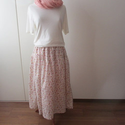 綿ローンのテアードスカート 1枚目の画像