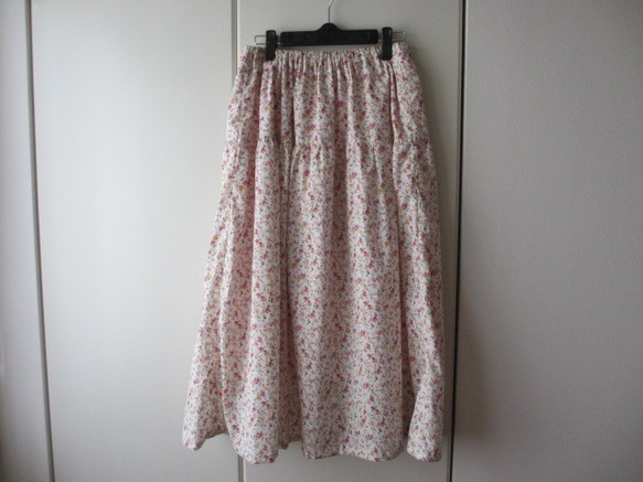 綿ローンのテアードスカート 5枚目の画像