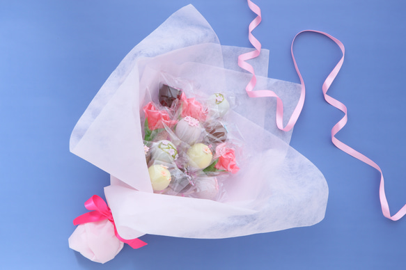 食べられる花束！お菓子ブーケ 3枚目の画像